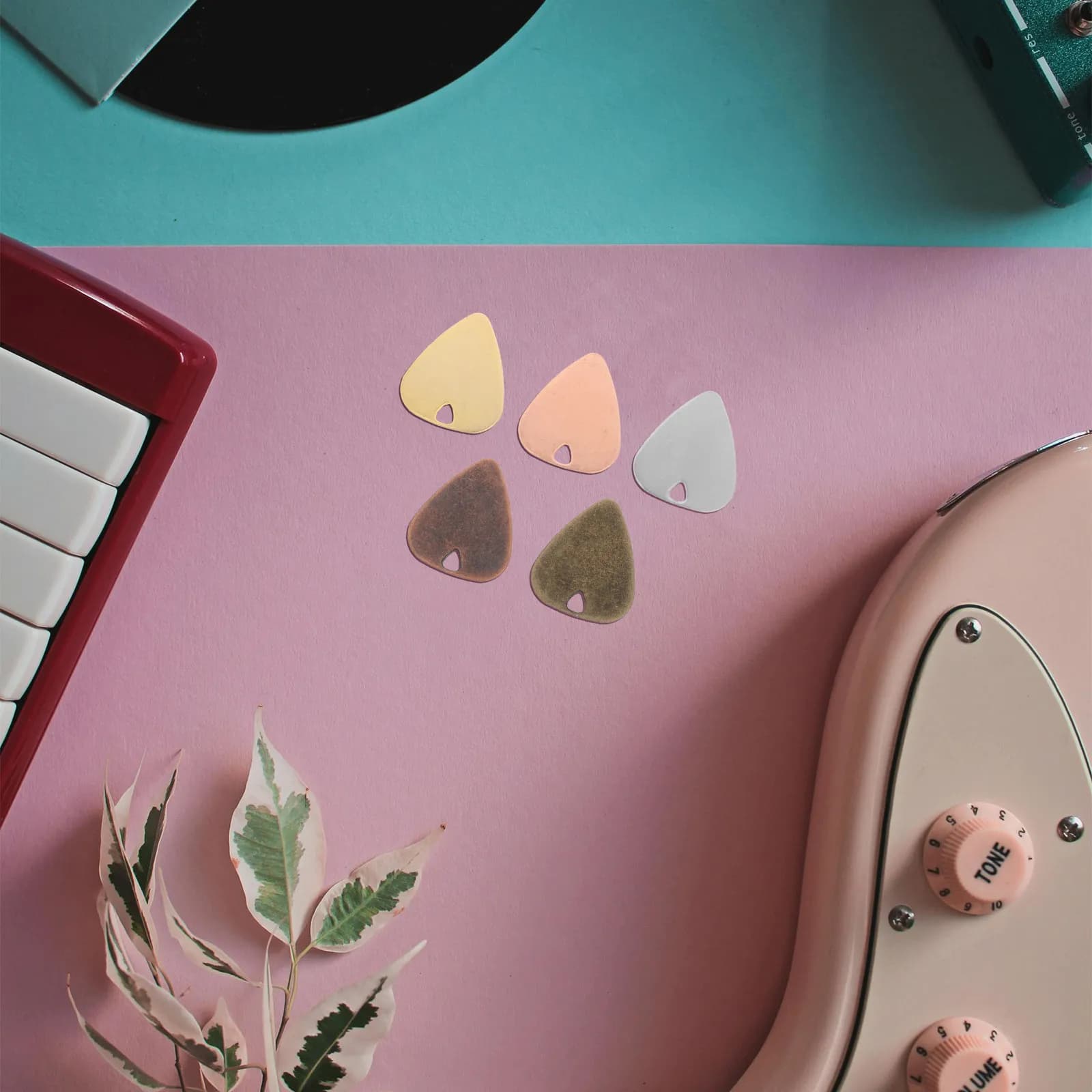 5 Pezzi Plettri Personalizzati per Chitarra Elettrica, Banjo, Basso, Ukulele, Accessori Divertenti per Dita