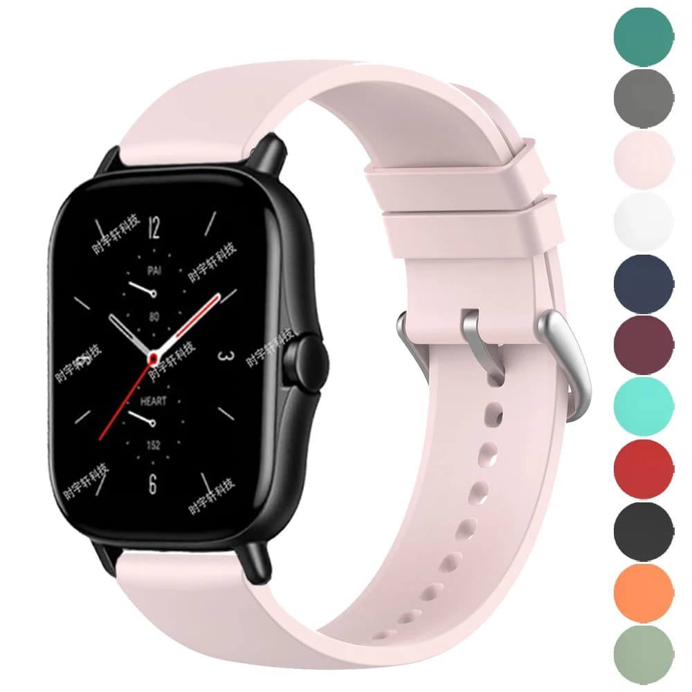 Cinturino in silicone da 20 mm per Huami Amazfit GTS 4/2 Mini GTS 3 2e Smart Watch Band per Huami Amazfit Bip 3/Bip U Pro