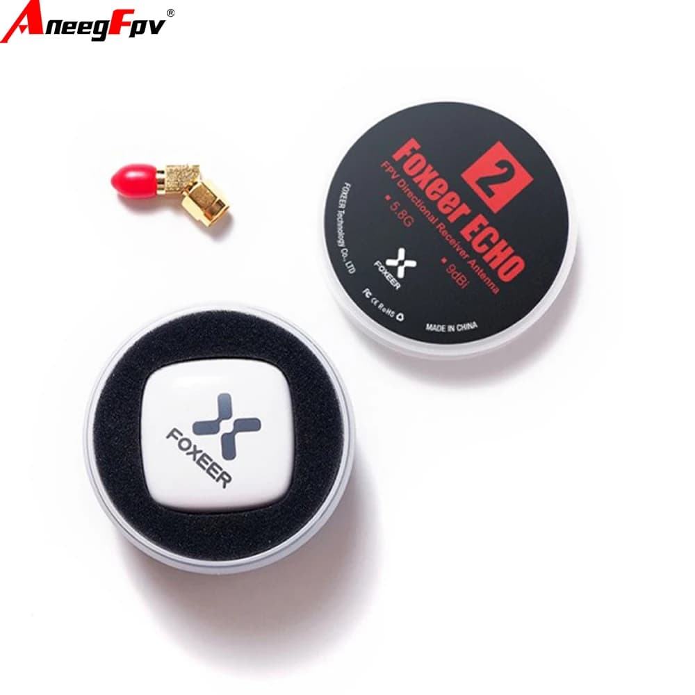 Foxeer-Echo patch antenna 2, 9dBi, 5,8 GHz, RHCP, LHCP, SMA, mini FPV antenna for racing drone