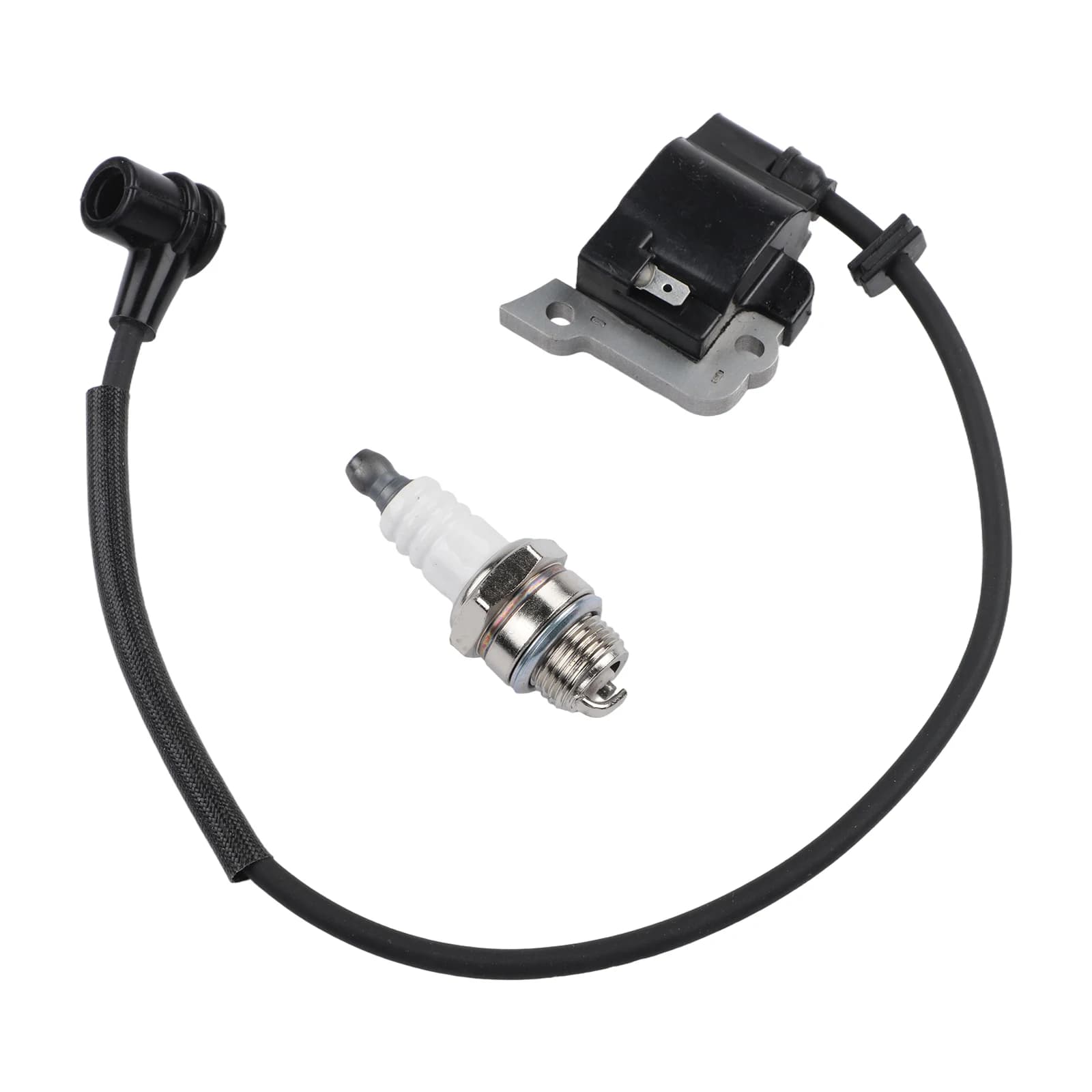Kit bobina di accensione come da immagine, kit bobina di accensione di ricambio, parte per utensili elettrici, include accensione e fascette stringicavo, facile installazione