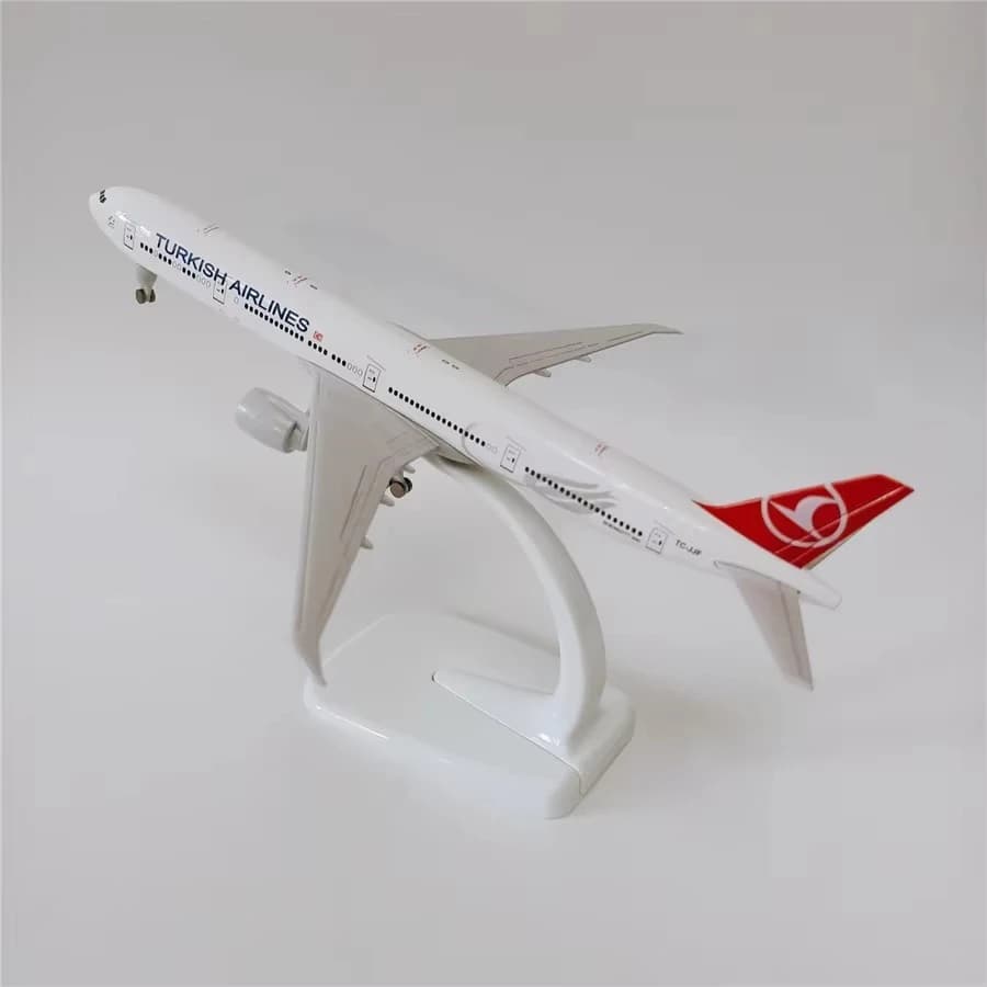 1:400 B777 20 cm Turkish Airlines Modello di aereo in metallo Replica Materiale in lega 1:400 Stampo per aviazione Serie regalo da collezione