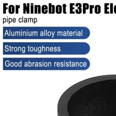 /Aluminum /Alloy /Pipe Clamp Black Repair Part For For Ninebot E3 Pro Electric Scooter Tube Reinforced Replacement Accessory