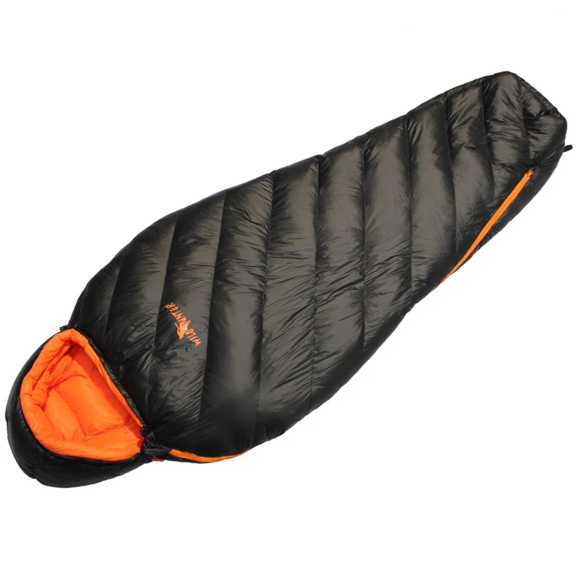 Black outdoor sleeping bag Waterproof thermal sleeping bag for mummy Light sleeping bag for adults for winter hiking