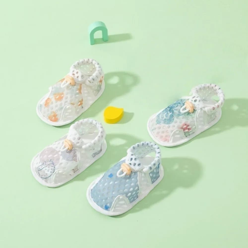 Casual Breathable Baby Shoes Mesh Machine Washable Toddler Shoes Soft Sole Flexible Fit Infant Anti-slip Sandals First Walkers