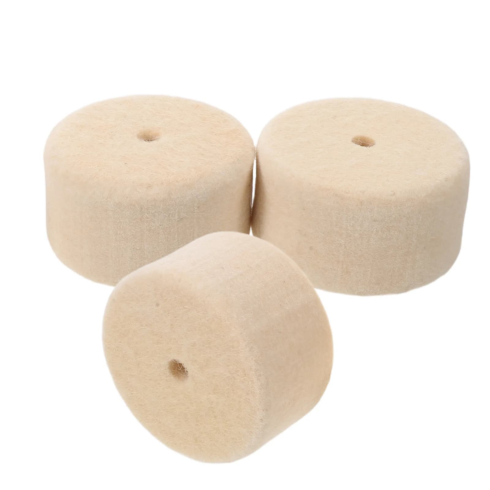 3Pcs Drum Pedal Beater Felt Pads Wool Felt Bass Jazz Drum Pedal Hammer Pad Accessory Protective Replacement Part for