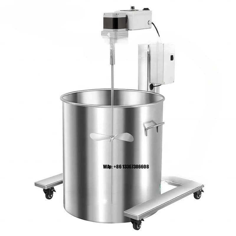Agitatore Elettrico per Alimenti con Motore, Mixer con Telecomando e Sollevamento Automatico, Miscelatore per Vernici e Colla