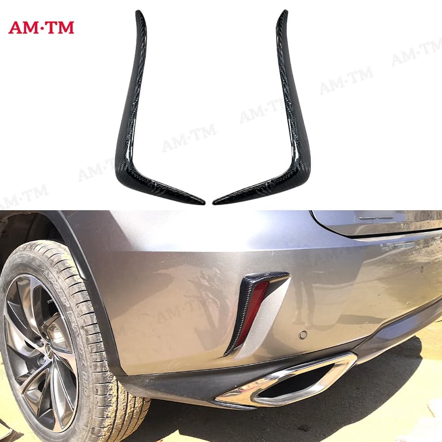 Alette Aerodinamiche in Fibra di Carbonio per Paraurti Posteriore Lexus RX300 RX450H 2016-2020, Kit Carrozzeria