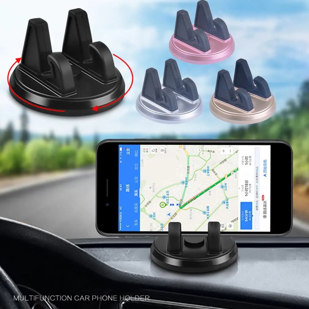 Supporto per telefono per auto da 360 gradi Tappetino antiscivolo in silicone morbido Supporto per telefono cellulare Supporto per staffa per cruscotto GPS per auto Dropshipping