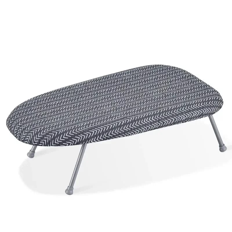 Asse da Stiro da Tavolo 23,4 X 14,4, Piccola Asse da Stiro con Copertura Resistente al Calore e Rivestimento 100% Cotone, Mini Asse da Stiro