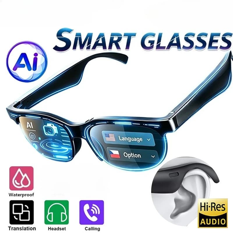 2026 New AI Smart Glasses Touch Control Recording Translator Voice Assistant Bluetooth Wireless Sunglasses For Lenovo