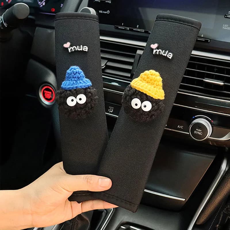 1pc simpatico cartone animato giocattolo palla auto cintura di sicurezza copertura cintura di sicurezza imbracatura cuscino tracolla automatica protezione per bambini/bambini