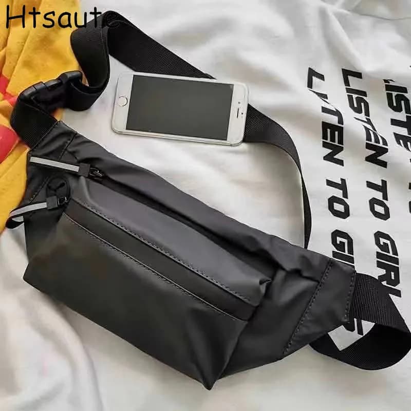 Oxforf Bag uomo marsupio borse sottili sport all'aria aperta Pauch maschio piccolo marsupio da corsa Crossbody petto soldi cintura borse bolasa
