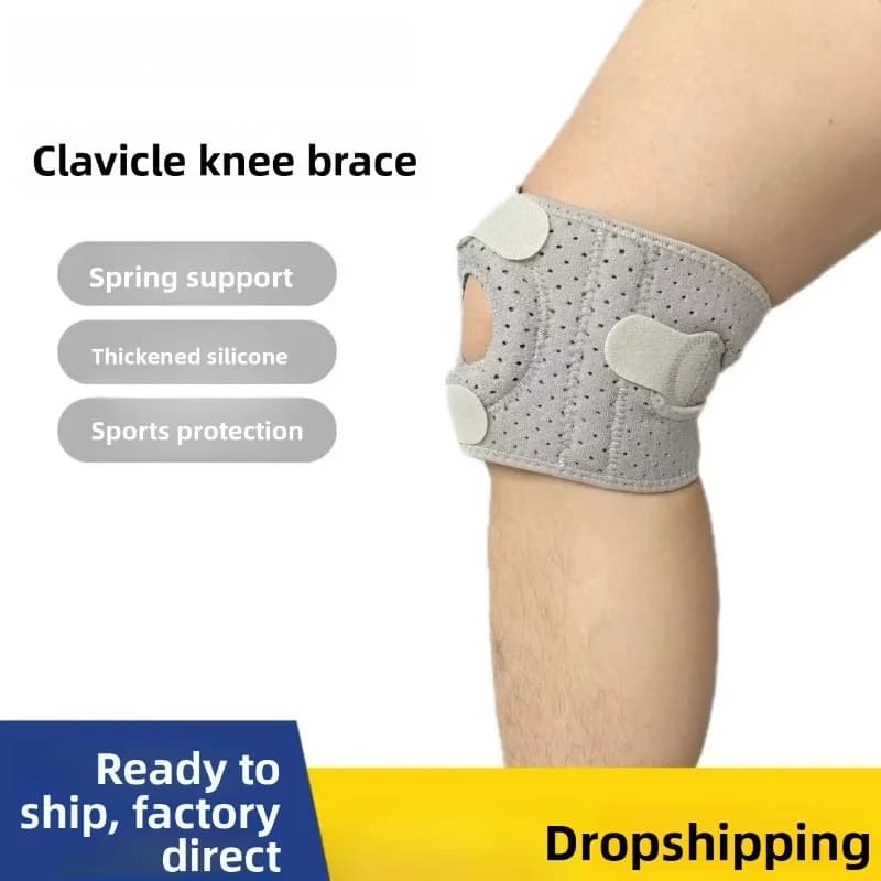 Fascia per Ginocchio Traspirante, Supporto a Compressione per Basket, Escursionismo e Corsa