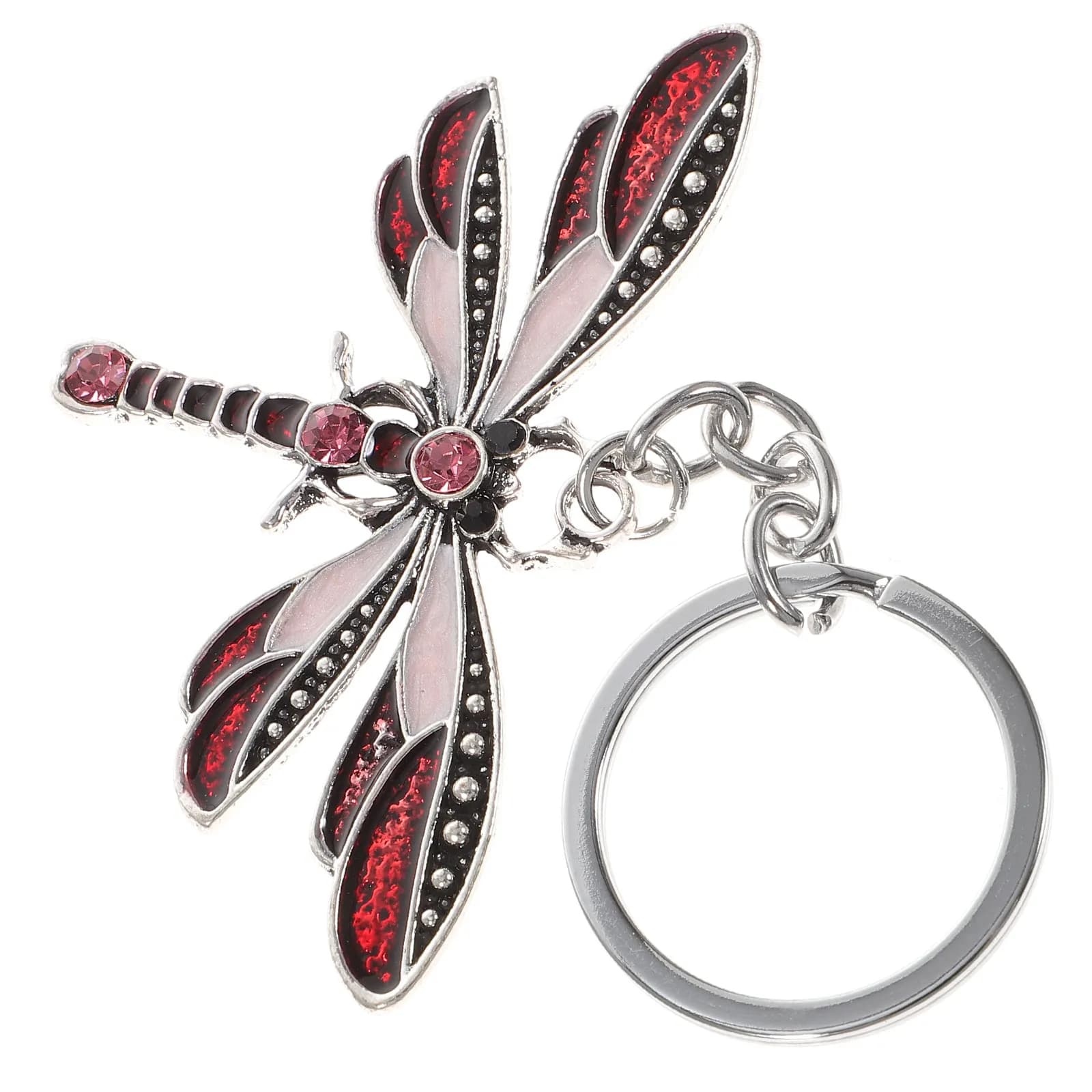 Ciondolo a forma di libellula, elegante e decorativo, per zaino, portachiavi per auto, regalo per donna, ciondolo per borsa, charm per zaino