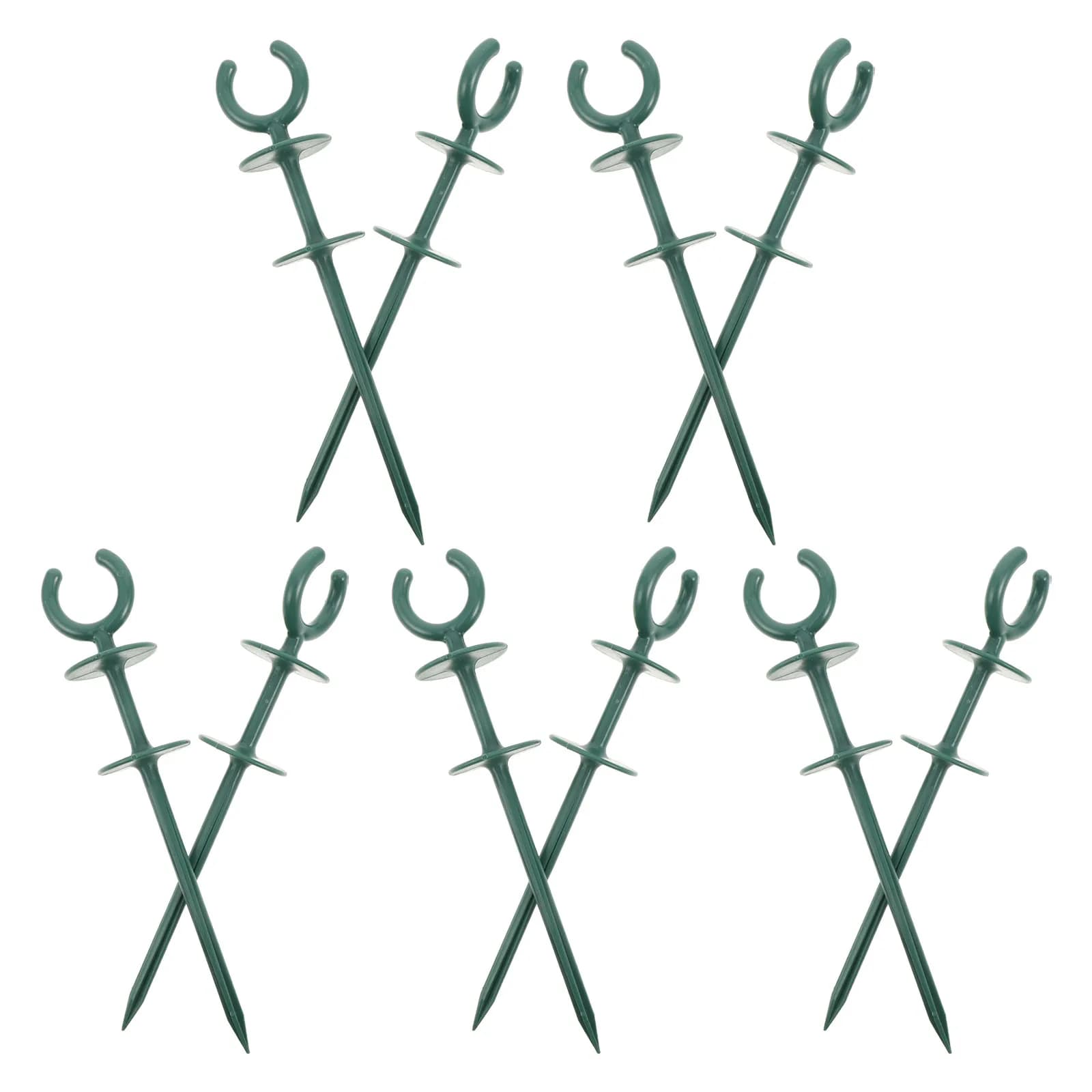 10PCS Garden Hose Guide Holder Outdoor Hose Guide Stakes Guard Bracket Support Nails Tools for Irrigation and Sprinkler Plants