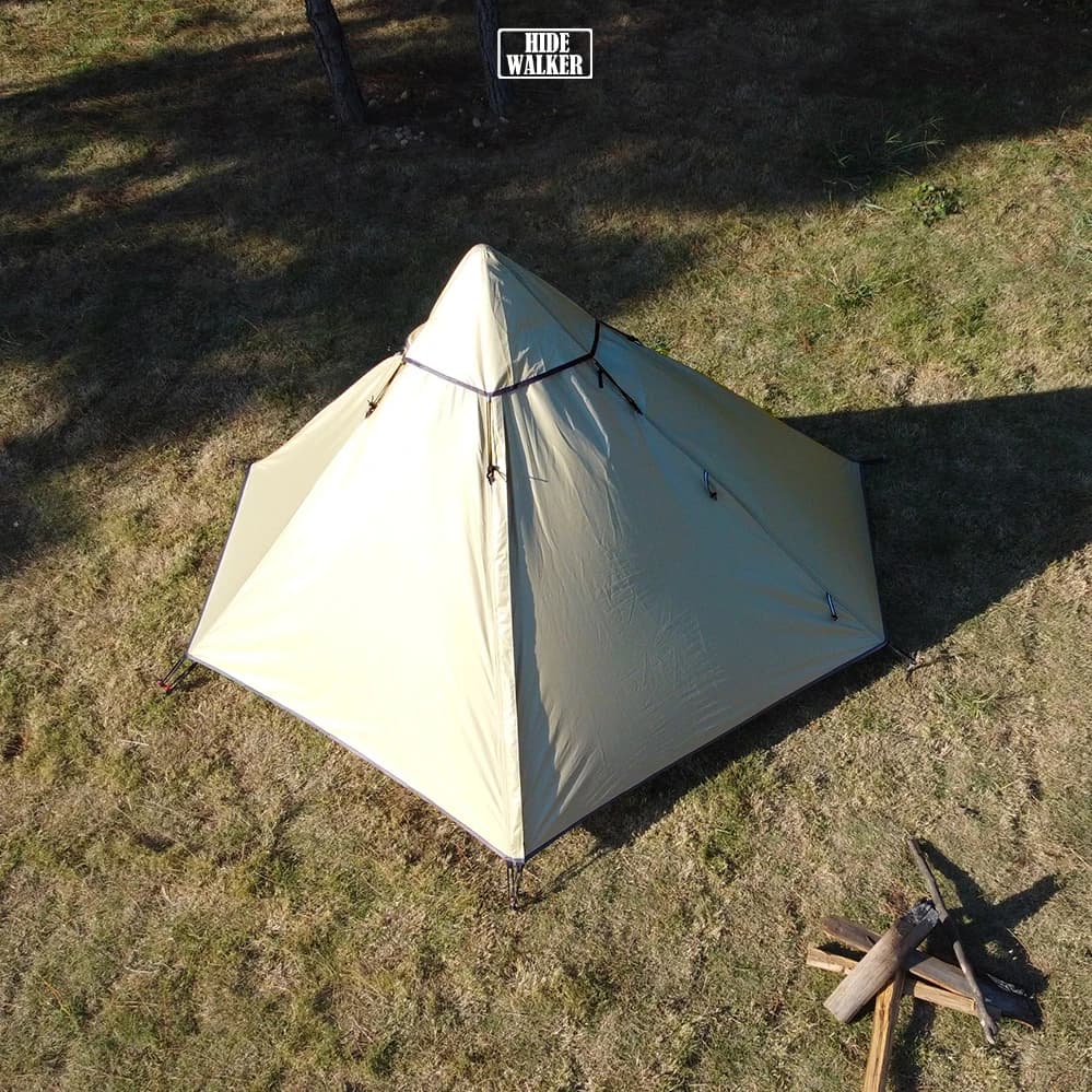 Tenda da sole Tenda Tipi ultraleggera Tenda da campeggio leggera a piramide Tenda singola portatile Escursionismo impermeabile Zaino in spalla Trekking