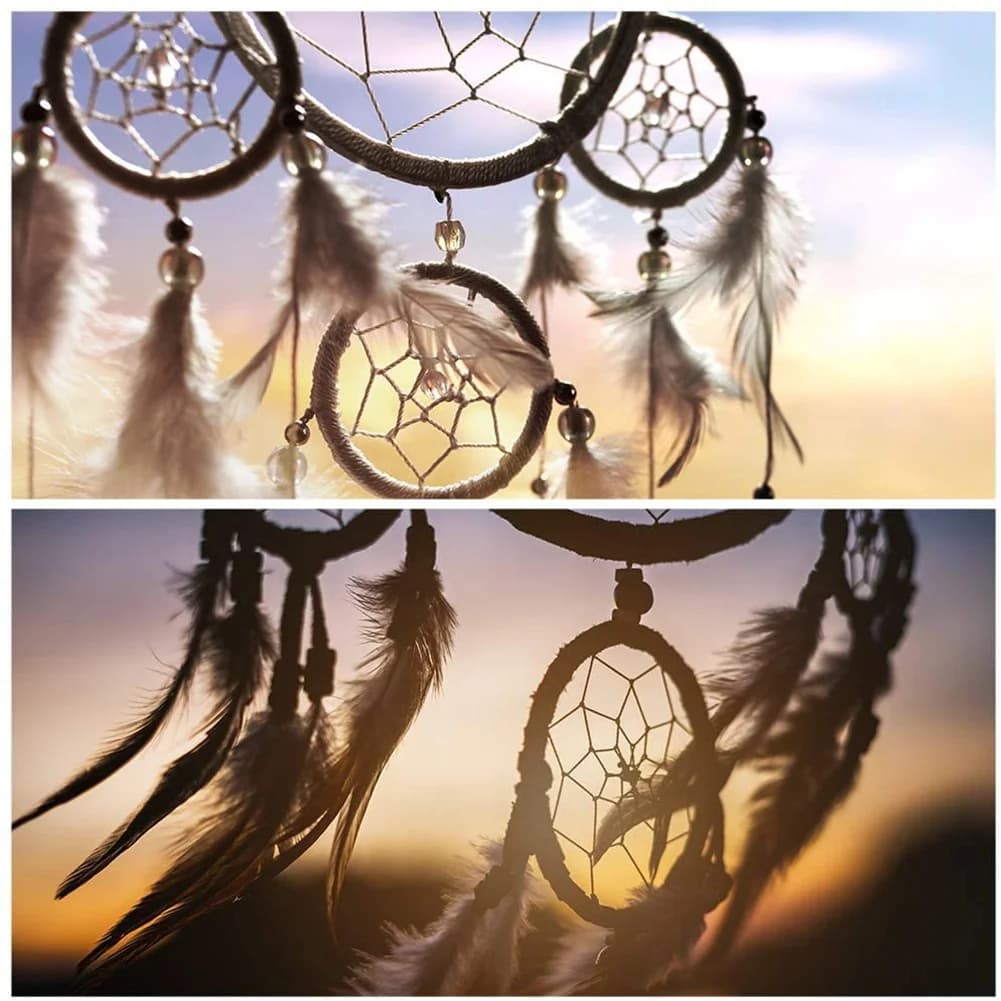Bamboo Floral Hoops Wreath Rings Macrame Hoop Rings For DIY Wedding Christmas Wreath,Dream Catcher Crafts 26Cm