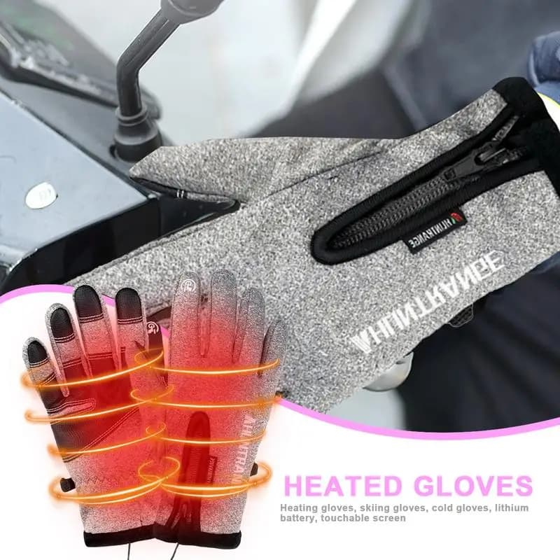 Guanti riscaldati USB Guanti riscaldati touchscreen Guanti scaldamani USB touchscreen per moto Equitazione Snowboard Escursionismo