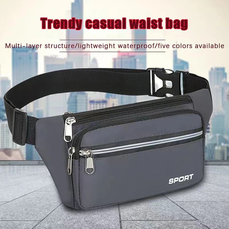 Moda uomo donna marsupio Casual marsupio borsa grande borsa da cintura per telefono borsa da viaggio per esterni borsa per telefono Banana Hip Bags