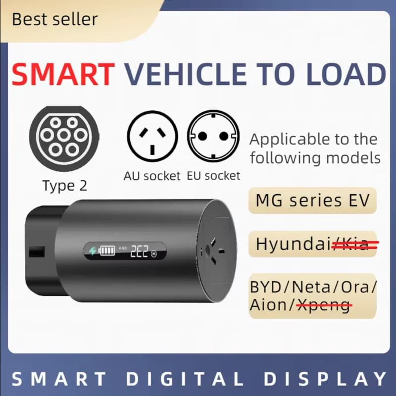 Cavo adattatore SMART v2l ev v2l ricarica MG ZS MG4 MG Marvel R V2L Connettore adattatore caricabatterie per Australia (non per Inoiq 6)