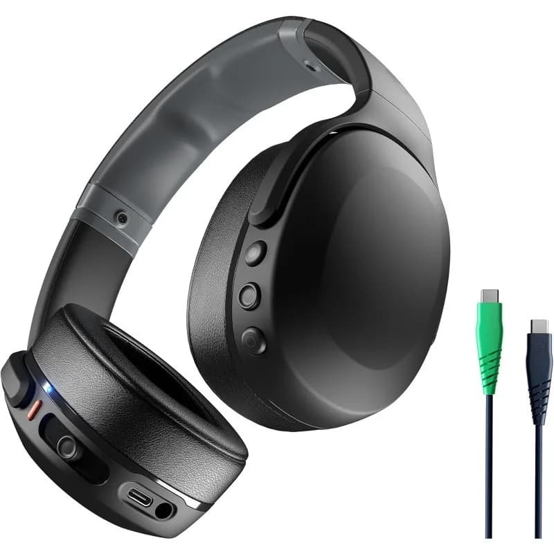 Bluetooth wireless Evo headphones with extra USB-C charging cable, low multisensors, sound insulation
