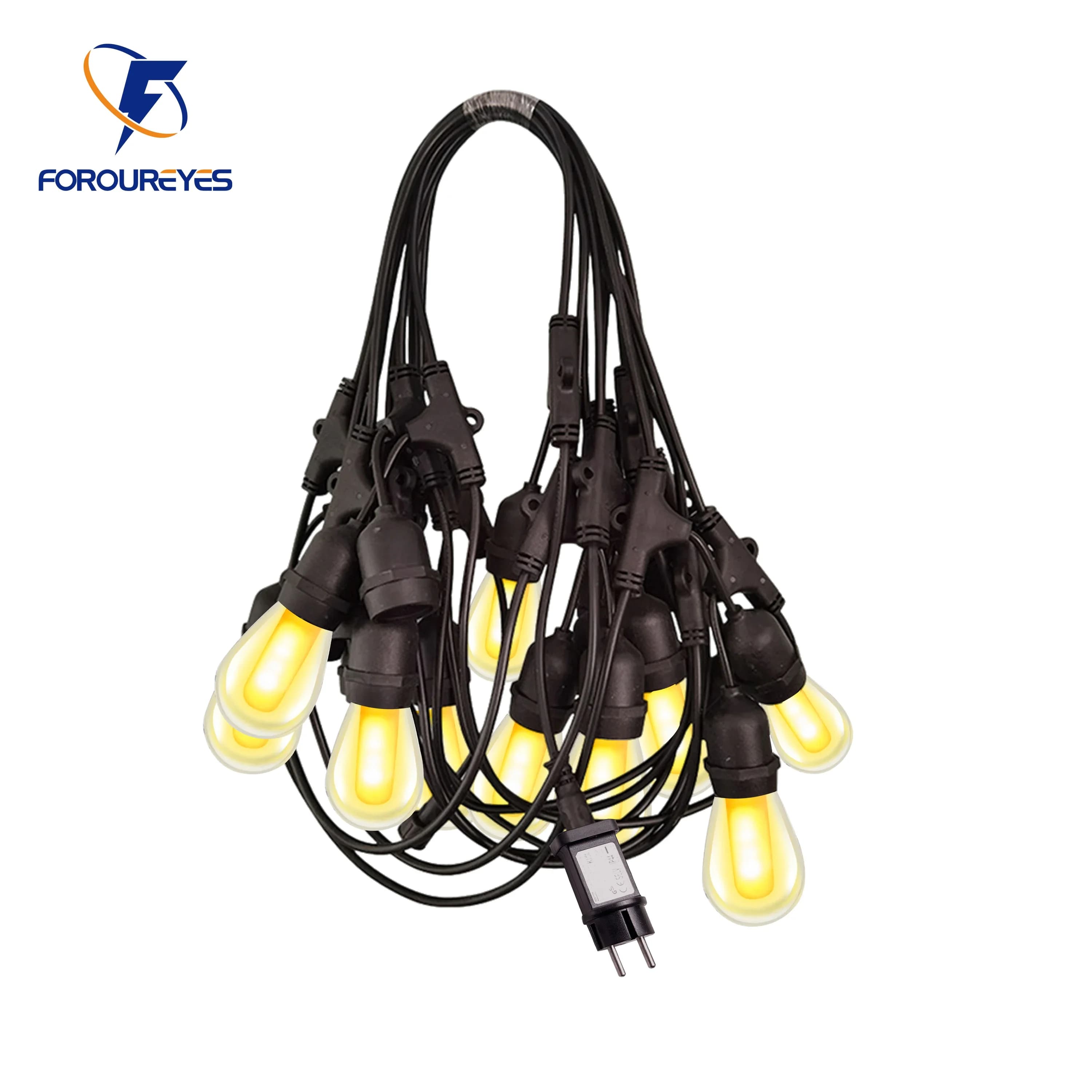 LED festone String Lights 5m 10m 15m impermeabile fiamma-come caldo all'aperto natale capodanno decorazione ghirlanda illumina