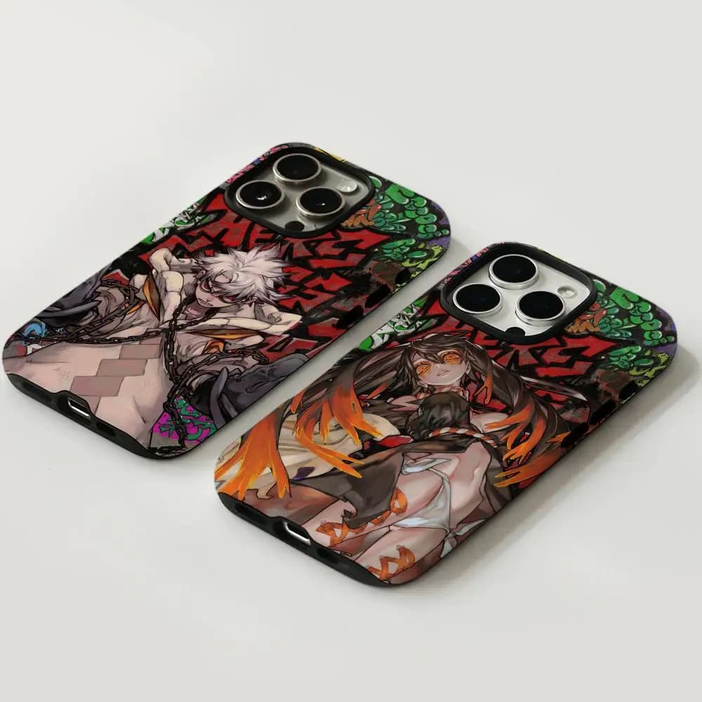 Custodia per telefono per iPhone 17 16 15 14 13 12 Pro Max Plus Guscio rigido liquido a doppio strato HD lucido Gachiakuta Manga