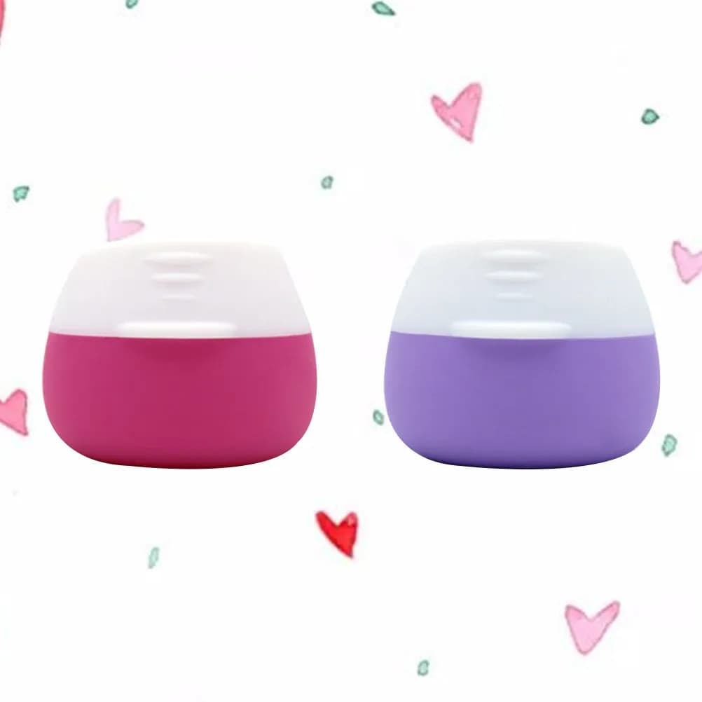 2 flaconi da 20 ml in silicone a tenuta stagna, portatili e ricaricabili, per cosmetici, ombretti, balsami, unguenti e lozioni