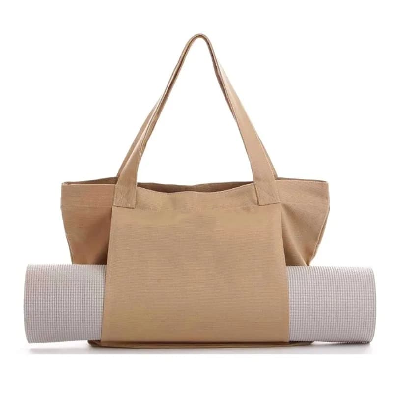 Borsa porta tappetino yoga in tela, borsa sportiva multifunzionale per fitness, borsa tote