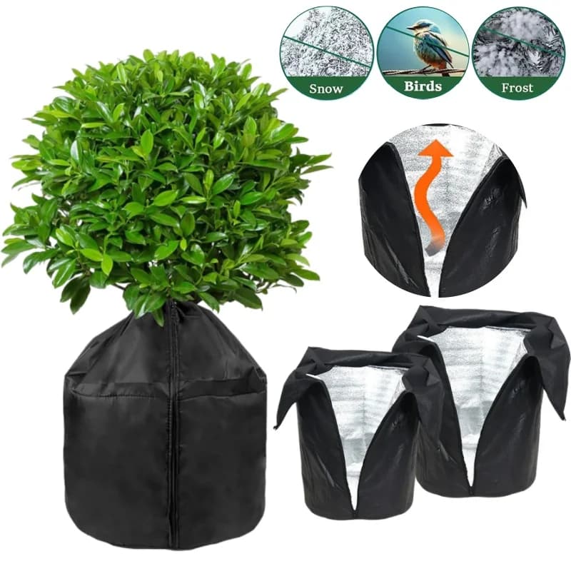 Winter protection vase for plants Antifreeze protection cover for winter plants Protection bag for flower pot for outdoor fruit trees in pot