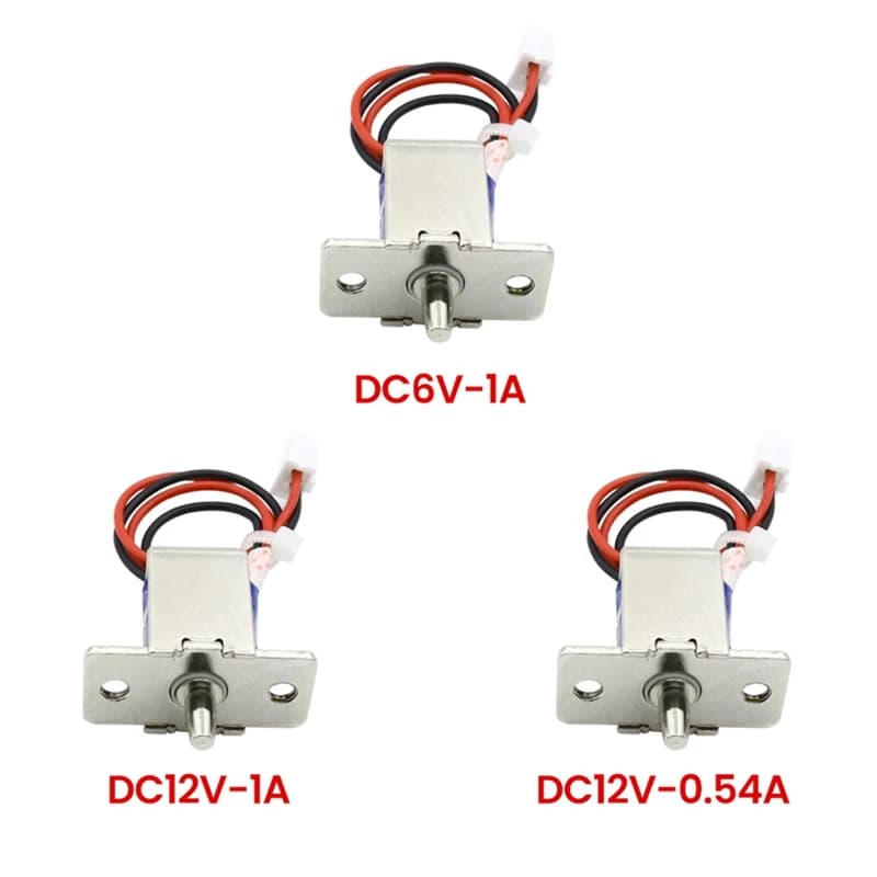 Mini serratura elettronica con solenoide compatto, elettromagnete, serratura per porta, installazione nascosta per un accesso sicuro DC12V-0.54A