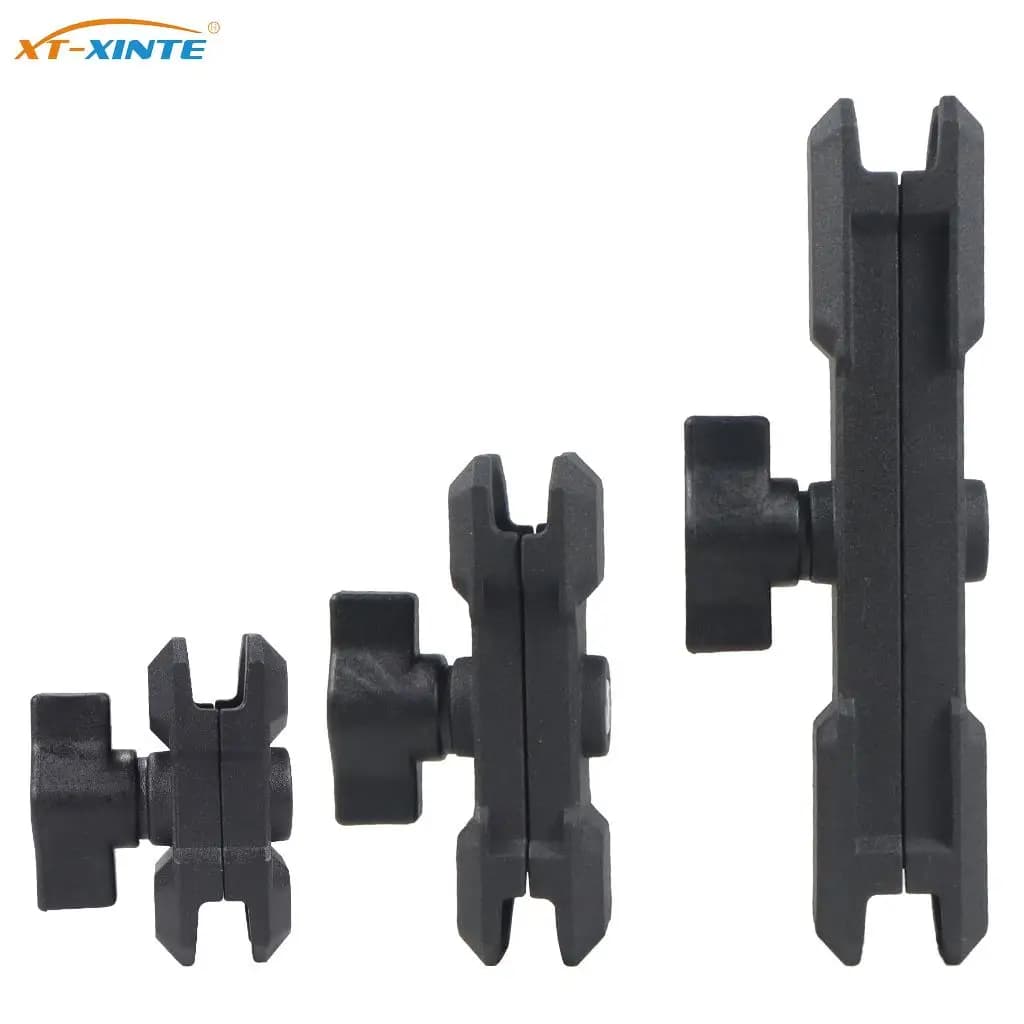 Braccio in lega di alluminio da 60 mm/90 mm/150 mm con doppia presa a sfera da 1 "Adattatore per braccio di prolunga corto per moto da bicicletta con action camera