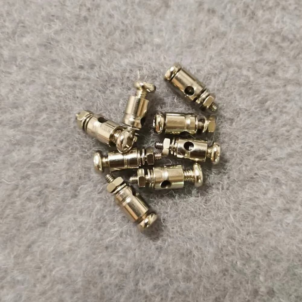 10pcs RC Plane Parts Replacement Pushrod Connectors Linkage Stoppers D1.3/1.8/2.1mm For Model Airplane