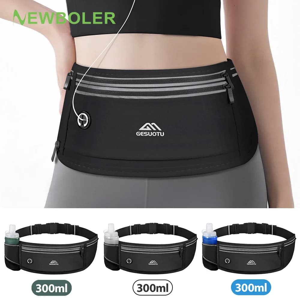 NEWBOLER Professional Running Waist Waist Bag Sports Waist Cell Phone Case Man Woman Hidden Case Gym Sports Bags Running Package