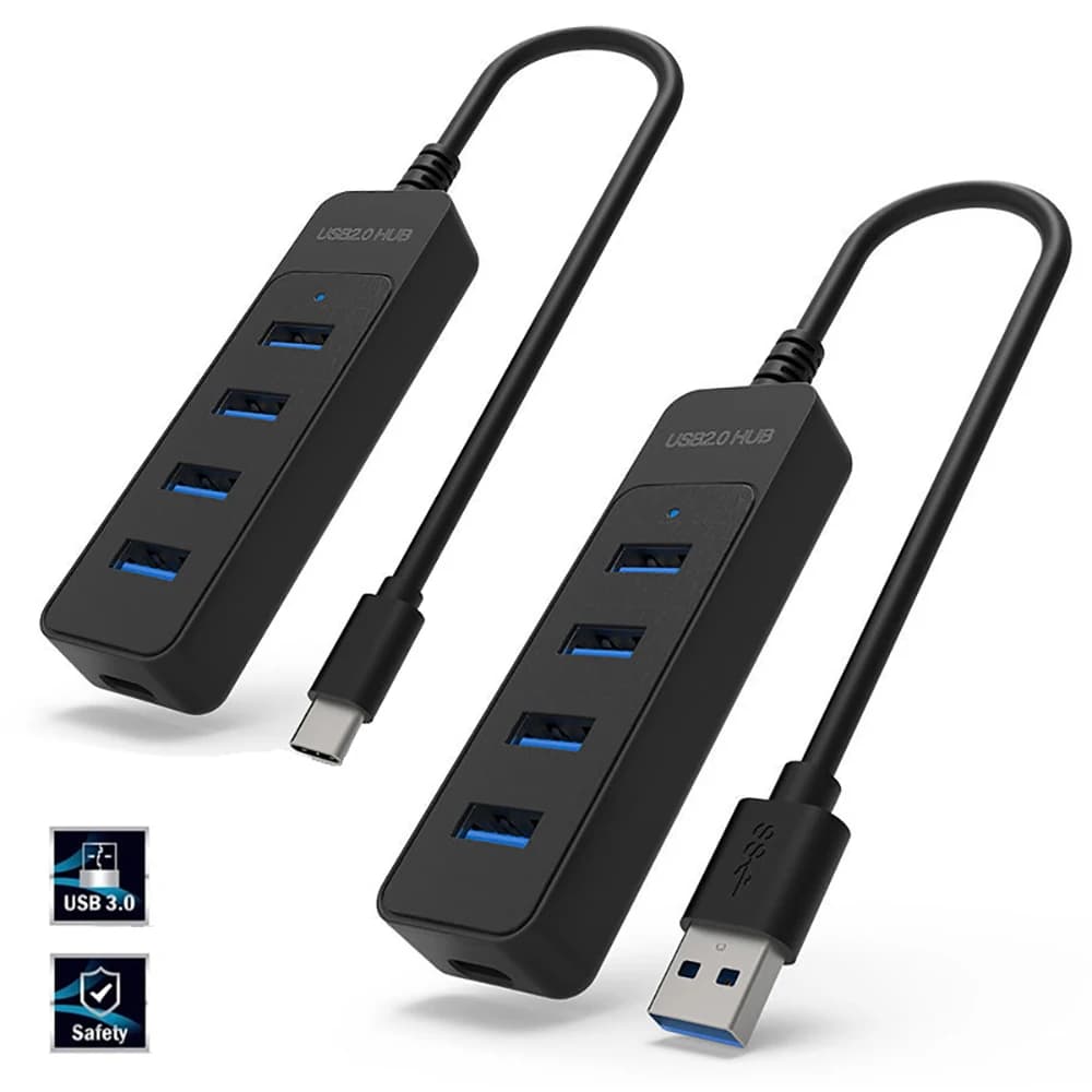 Hub USB Multifunzione 4 Porte Adattatore di Alimentazione USB 3.0 Multi USB 3.0 Splitter Tipo c Adattatore di Alimentazione Espansore USB 2.0 Per Computer PC