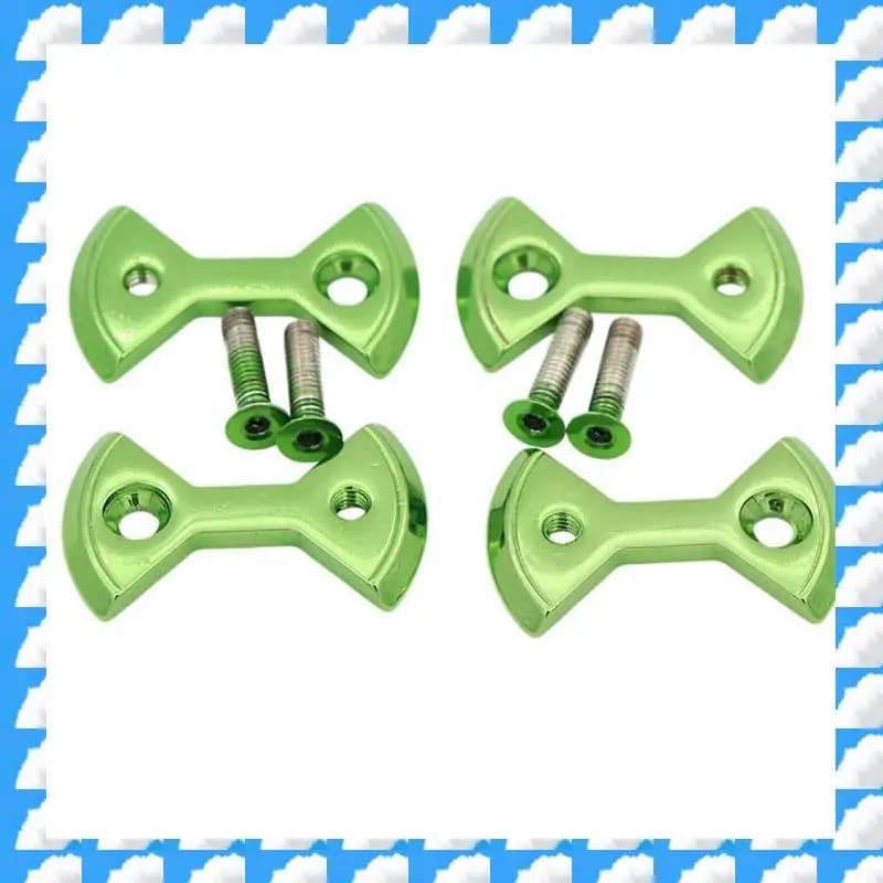 ONGE 1 Set Titanium Bike Locking Pedal Bike Plate for Bicycle Pedal Butterfly Shape for Speedplay Zero Light Action Screws Bolt Parts 5