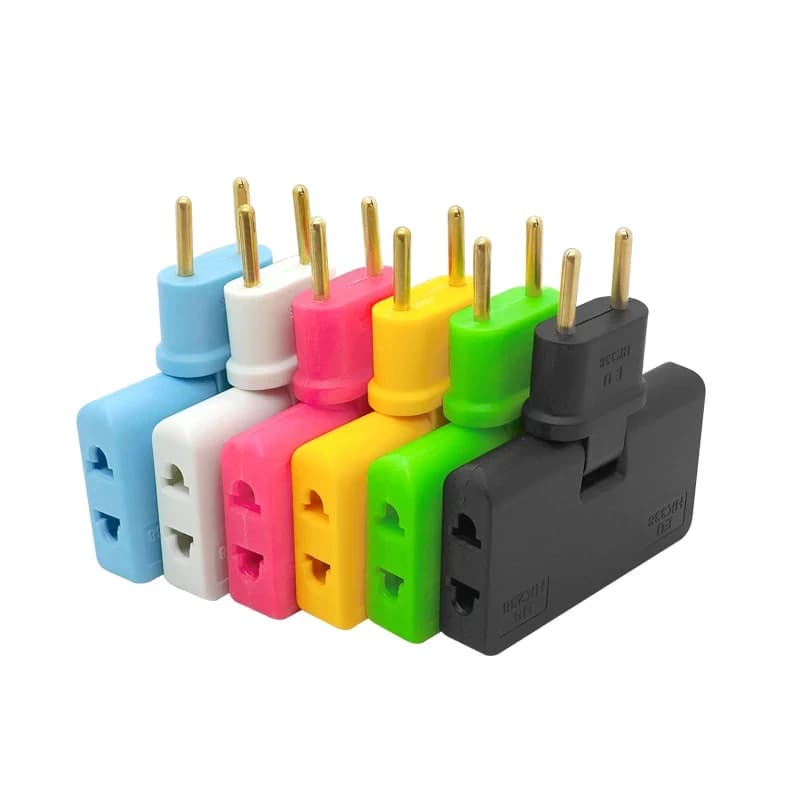 1-5pcs EU Plug Rotatable Socket Converter One in Three 180 Degree Extension Multi Plug Mini Slim Wireless Outlet Travel Adapter