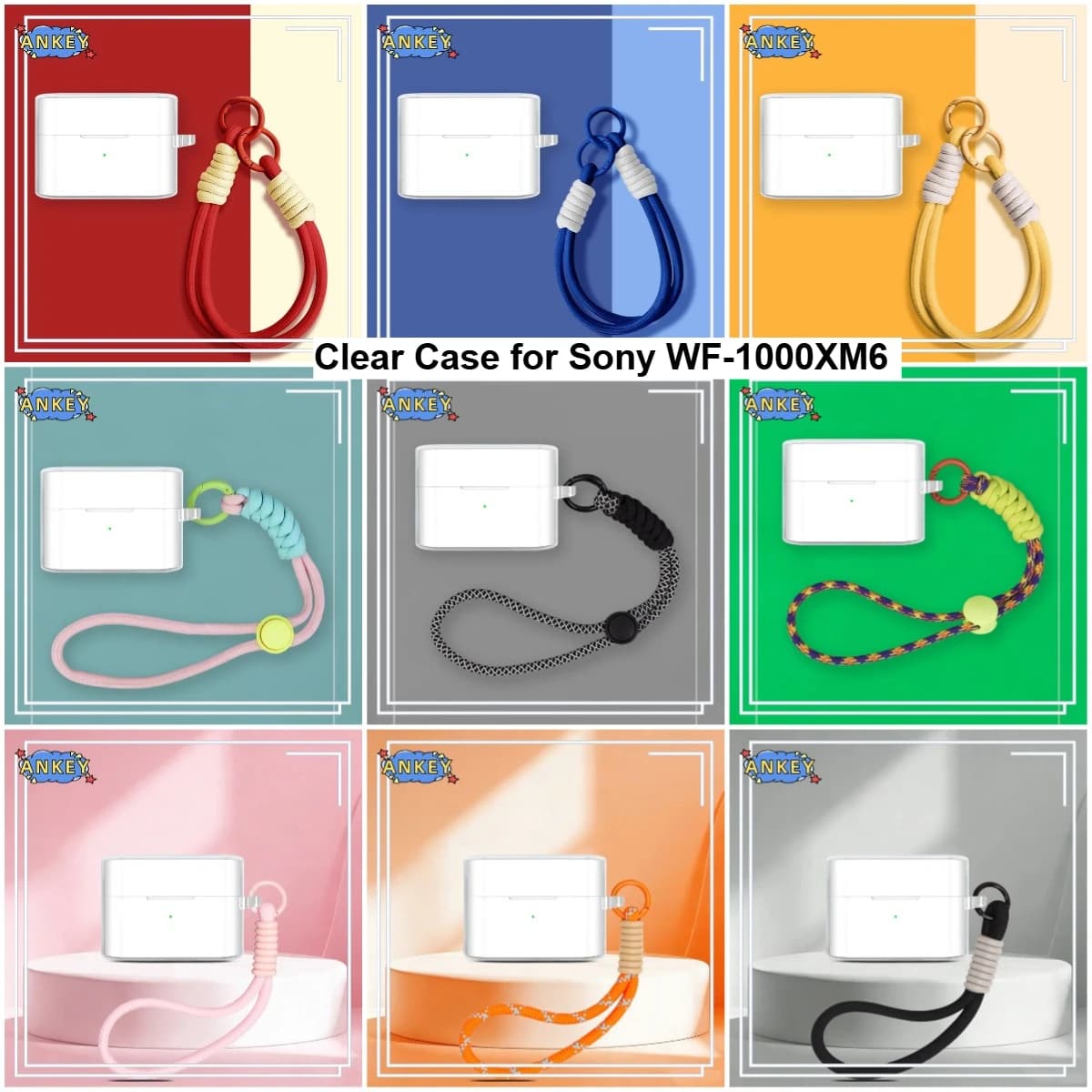 Compatibile con Sony WF-1000XM6, custodia protettiva in silicone, simpatiche cover a forma di cartone animato, custodia per auricolari wireless, cuffie TWS portatili