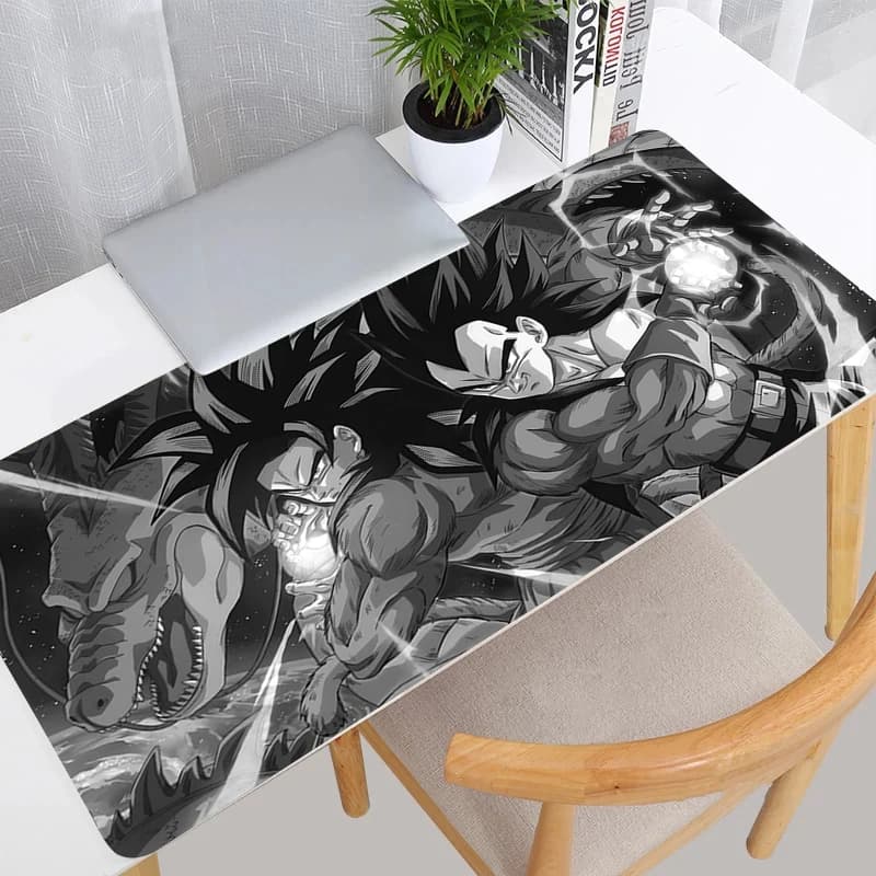 black DBZ Mouse Pad Gamer HD Print Extended Desk mat Anti-fray PC Computer Gaming Accessories 90x40cm Anime Dragon Ball Mousepad