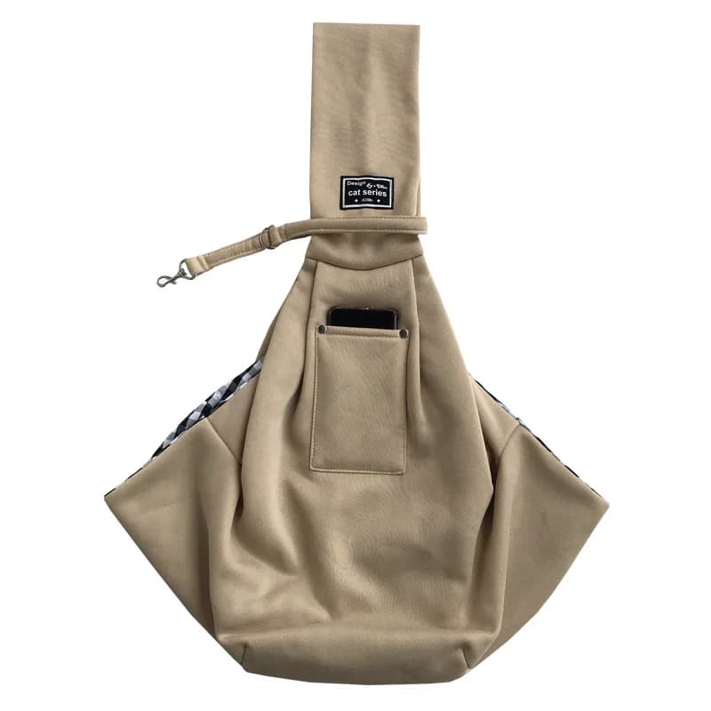 Imbracatura per animali domestici a mani libere di lusso personalizzata - Borsa da trasporto portatile per cani e gatti all'aperto per razze piccole, viaggi, escursioni