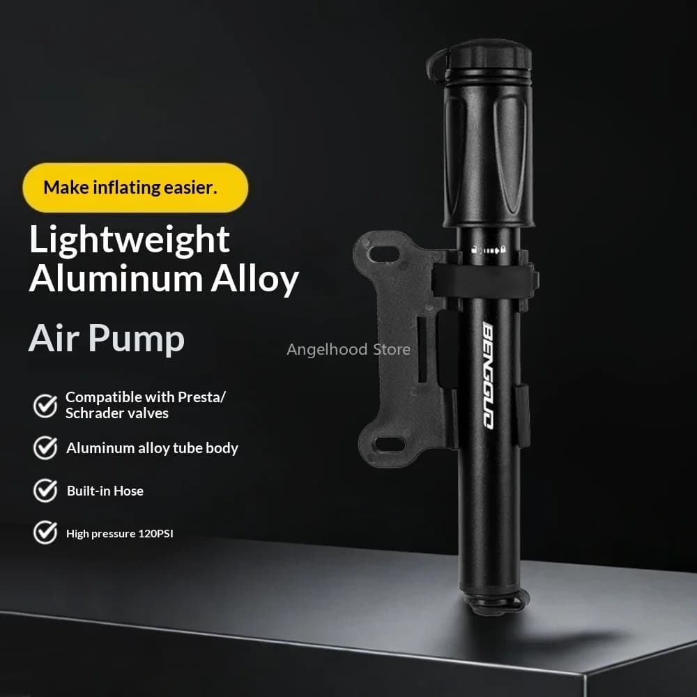 Pompa ad alta pressione per bici portatile Mini pompa per bici in lega di alluminio Valvola Schrader Presta Pompa per bicicletta da strada MTB Accessori per ciclismo