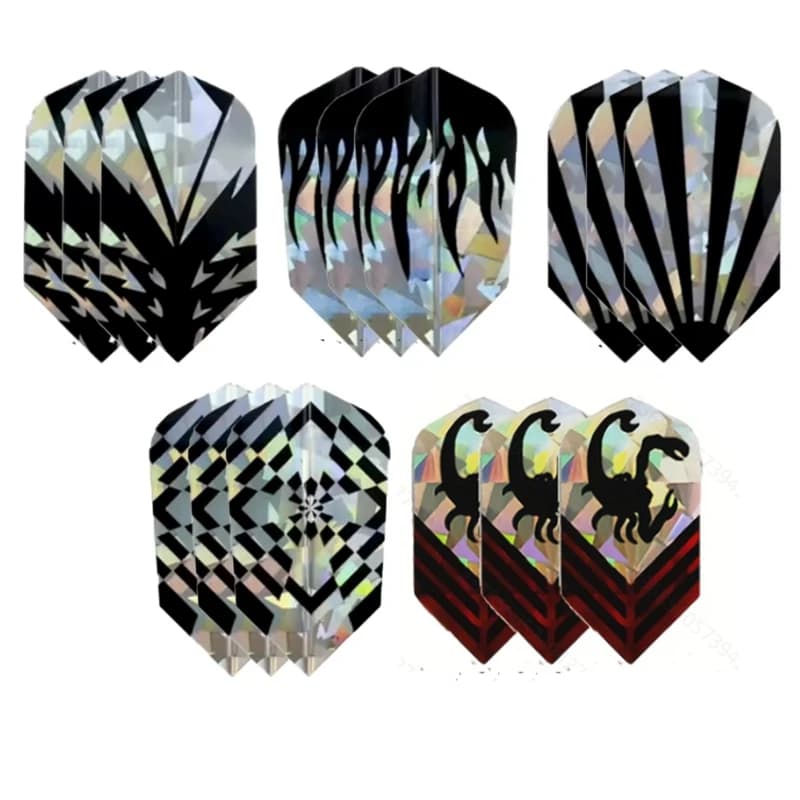 15 Pcs voli per freccette in PVC sottile durevole punta in acciaio Laser estremamente veloce e accessori per freccette con punta morbida per giocatori di tornei amatoriali
