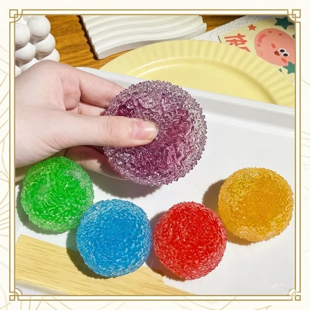 Squishy Ice Noisy Ball Maltose Fidget Toy blind box Morbido Giocattolo Antistress a Lenta Risposta per Adulti, Regalo per Esercizio Manuale