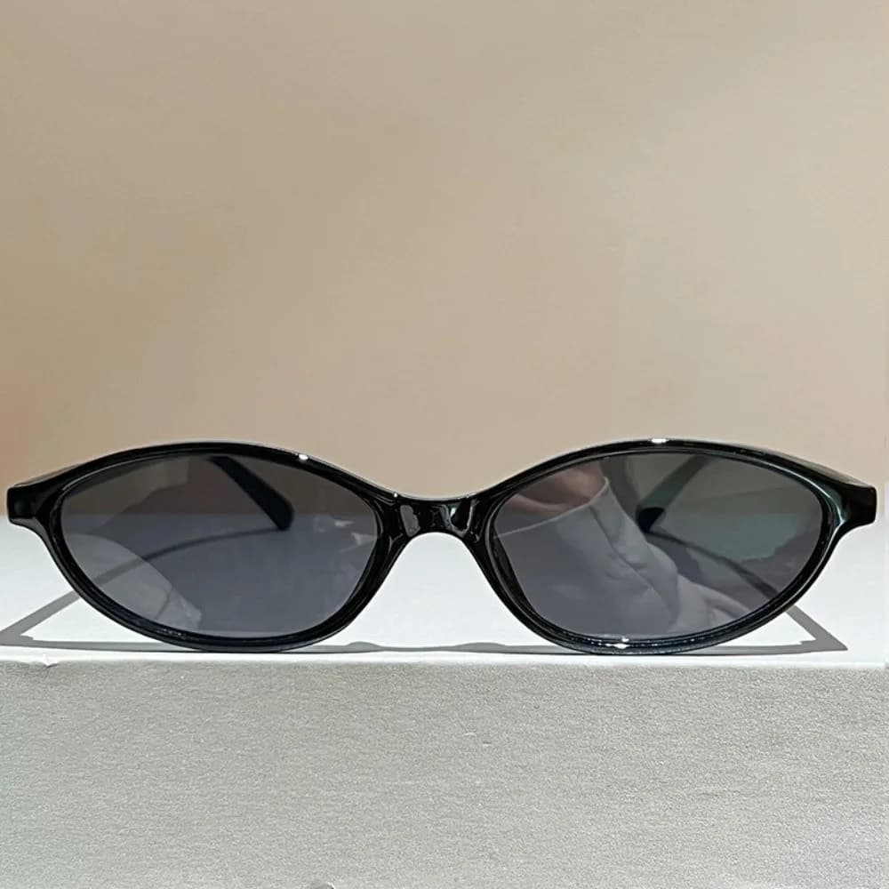 New UV Protection Sun Glasses Oval Frame Small Frame Shades Outdoor Street Photography Cycling Eyewear Women