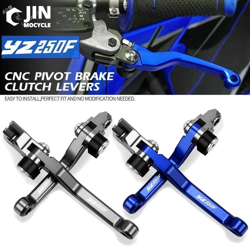 Motocross Foldable Pin Dirt Bike CNC Brake Wrapping Lever Cable Lever For YAMAHA YZ250F 2009 2010-2020 2021 2022 YZ250 F