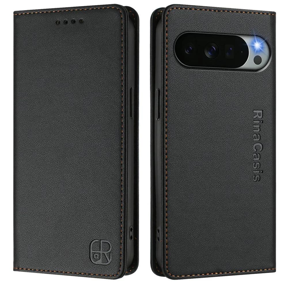 Custodia a portafoglio in pelle con blocco RFID per Google Pixel 11 Pro 5G, Cover di lusso magnetica per Google Pixel 10A, Pixel 10, 11 Pro, XL