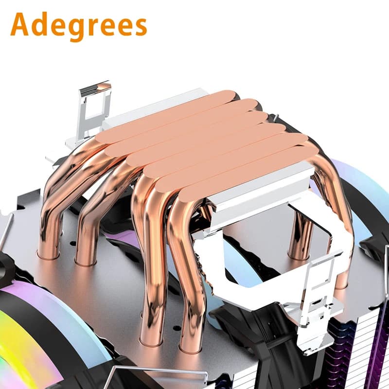 X99 CPU Air Cooler 6 Heatpipes ARGB 4PIN Processore PC Tower Cooler per Intel LGA 1151 1156 1200 1700 2011 X79 AMD AM3 AM4 AM5
