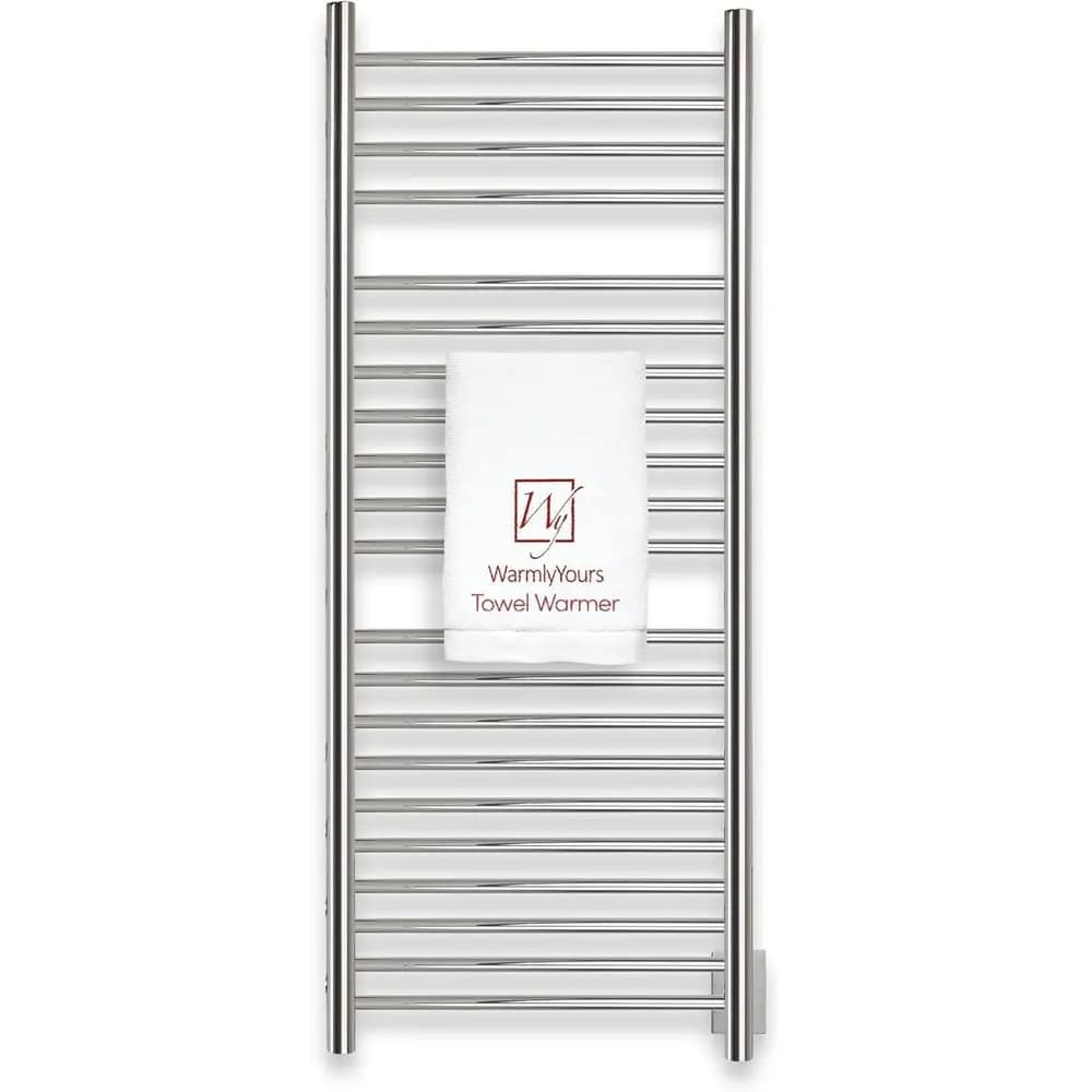 Scaldasalviette Elettrico a Parete a 21 Barre, in Acciaio Inox 304 Lucidato, Cablato, Lusso per Spa o Bagno Grande