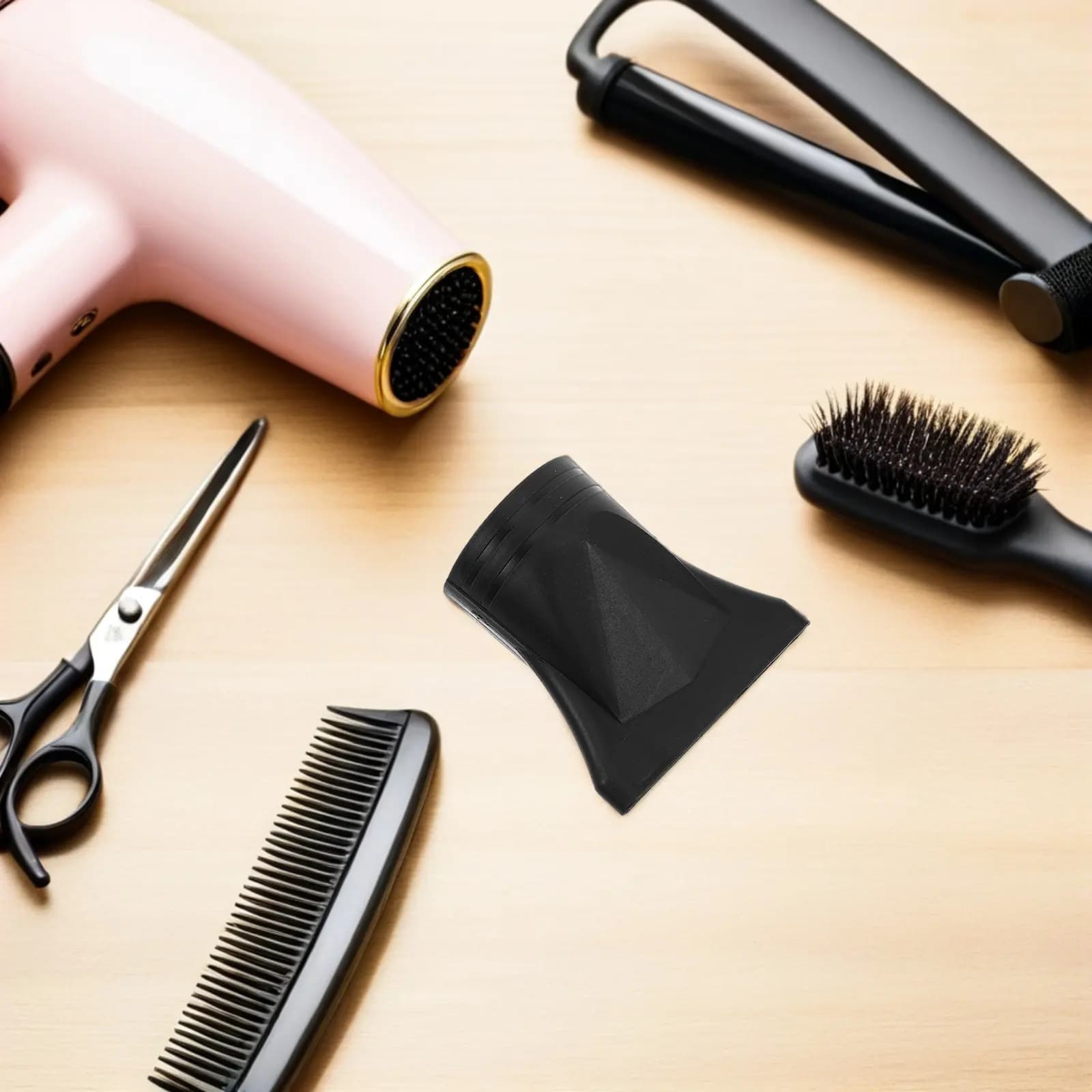 2 Pezzi Accessorio Concentratore Piatto Universale per Asciugacapelli, Resistente, per Asciugatura Efficiente dei Capelli, Strumento per Styling Domestico e Professionale