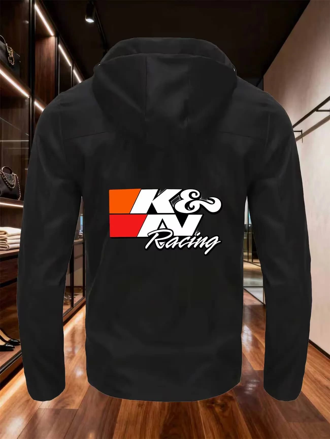 Jacket with Hood and Zip for Men, Waterproof and Windproof, for Hiking, Camping, Climbing and Trekking